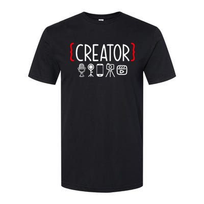 Content Creator blogger vlogger influencer Creator Softstyle CVC T-Shirt