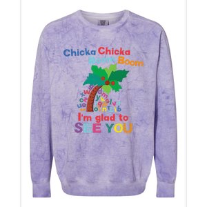 Chicka Chicka Boom Boom IM Glad To See You Colorblast Crewneck Sweatshirt