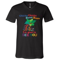 Chicka Chicka Boom Boom IM Glad To See You V-Neck T-Shirt