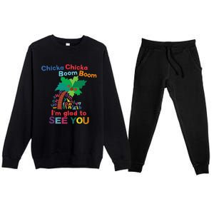 Chicka Chicka Boom Boom IM Glad To See You Premium Crewneck Sweatsuit Set