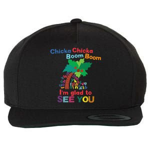 Chicka Chicka Boom Boom IM Glad To See You Wool Snapback Cap