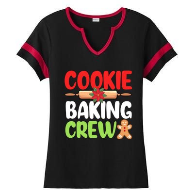 Christmas Cookie Baking Crew Xmas Cookie Exchange Santa Gift Ladies Halftime Notch Neck Tee