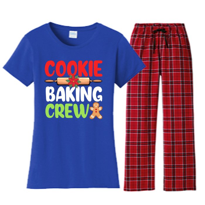 Christmas Cookie Baking Crew Xmas Cookie Exchange Santa Gift Women's Flannel Pajama Set