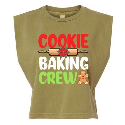 Christmas Cookie Baking Crew Xmas Cookie Exchange Santa Gift Garment-Dyed Women's Muscle Tee