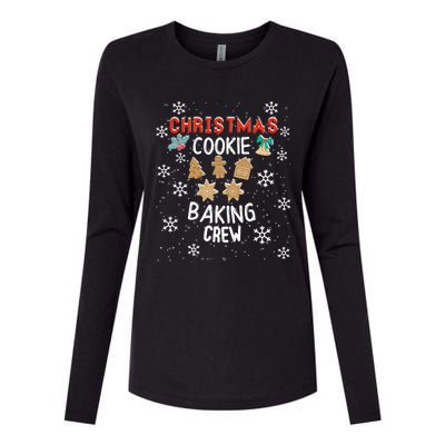 Christmas Cookie Baking Crew Xmas Cookie Exchange Santa Meaningful Gift Womens Cotton Relaxed Long Sleeve T-Shirt