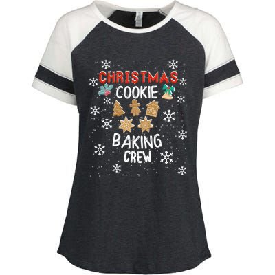 Christmas Cookie Baking Crew Xmas Cookie Exchange Santa Meaningful Gift Enza Ladies Jersey Colorblock Tee