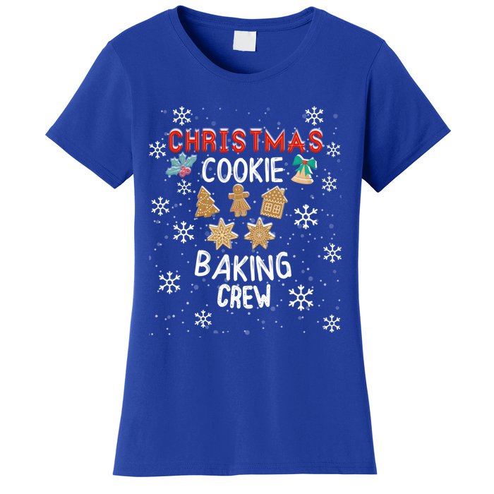 Christmas Cookie Baking Crew Xmas Cookie Exchange Santa Meaningful Gift Women's T-Shirt