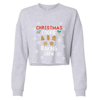 Christmas Cookie Baking Crew Xmas Cookie Exchange Santa Meaningful Gift Cropped Pullover Crew