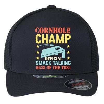 Cornhole Champ Bean Bag Toss Player Flexfit Unipanel Trucker Cap