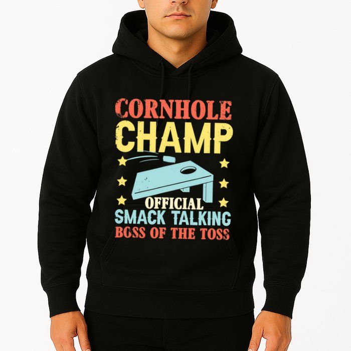 Cornhole Champ Bean Bag Toss Player Hoodie