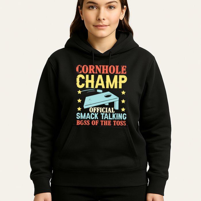 Cornhole Champ Bean Bag Toss Player Hoodie