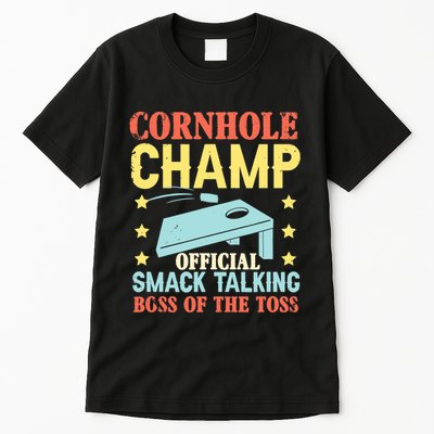 Cornhole Champ Bean Bag Toss Player Tall T-Shirt