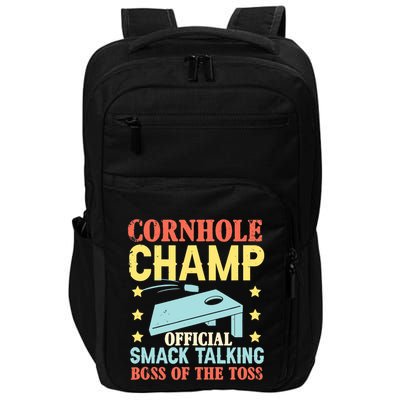Cornhole Champ Bean Bag Toss Player Impact Tech Backpack