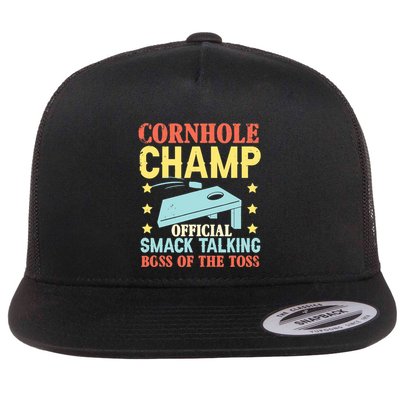 Cornhole Champ Bean Bag Toss Player Flatbill Hat