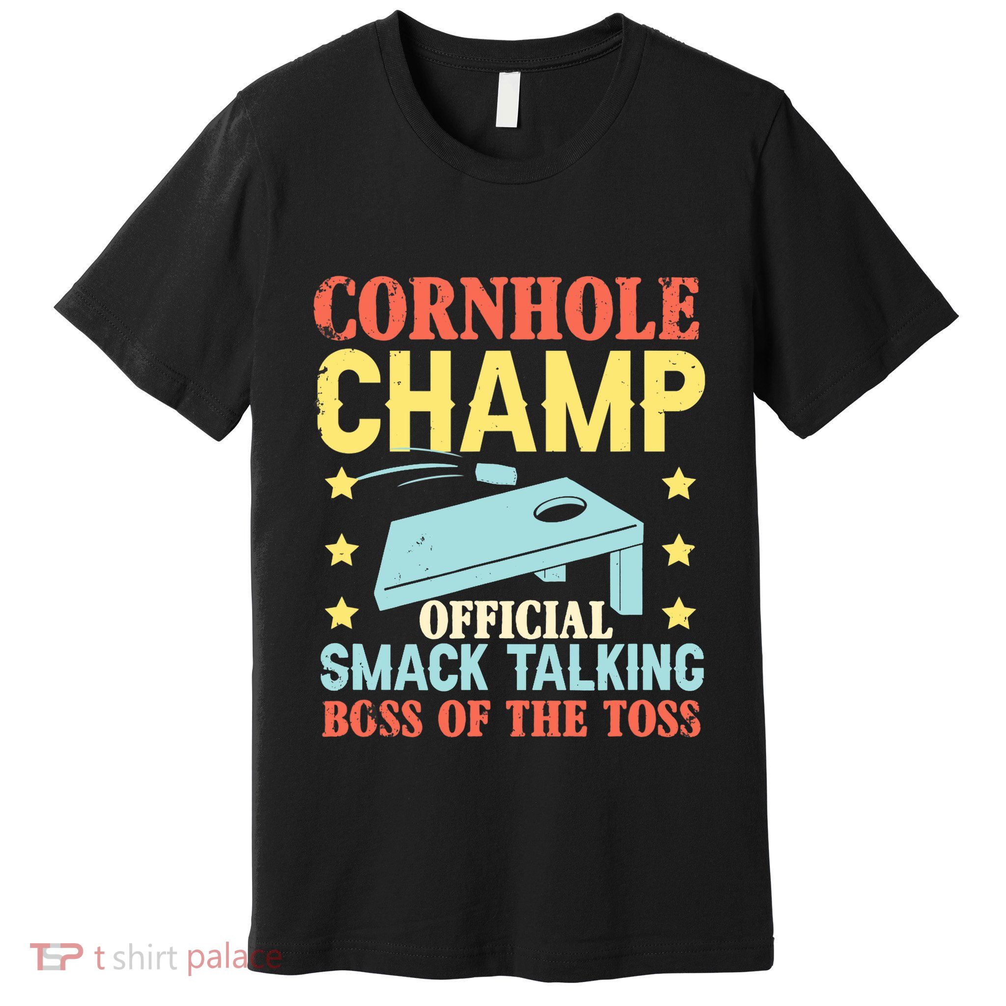 Cornhole Champ Bean Bag Toss Player Premium T-Shirt