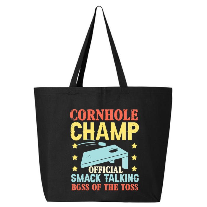 Cornhole Champ Bean Bag Toss Player 25L Jumbo Tote