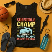 Cornhole Champ Bean Bag Toss Player Tank Top
