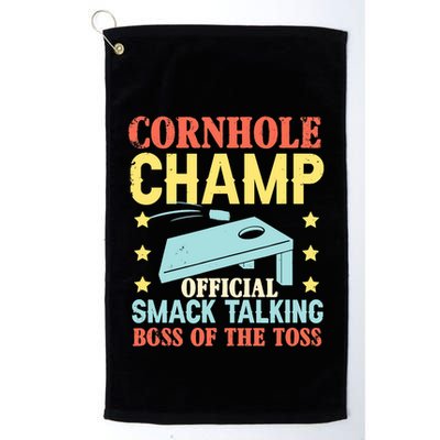 Cornhole Champ Bean Bag Toss Player Golf Towel