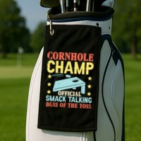 Cornhole Champ Bean Bag Toss Player Golf Towel