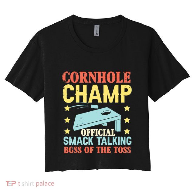 Cornhole Champ Bean Bag Toss Player Crop Top