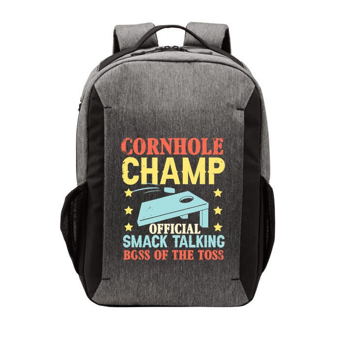 Cornhole Champ Bean Bag Toss Player Vector Backpack