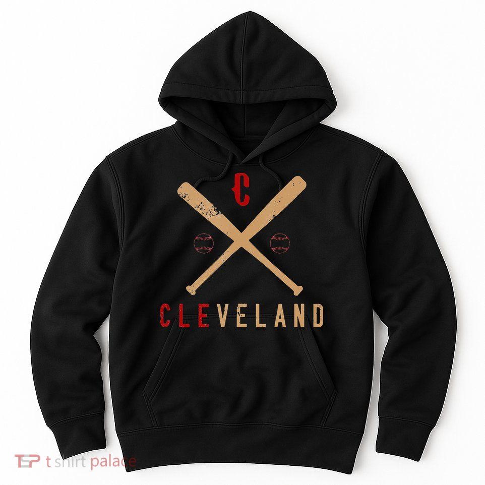 Cleveland Cle Baseball Vintage Distressed Hoodie