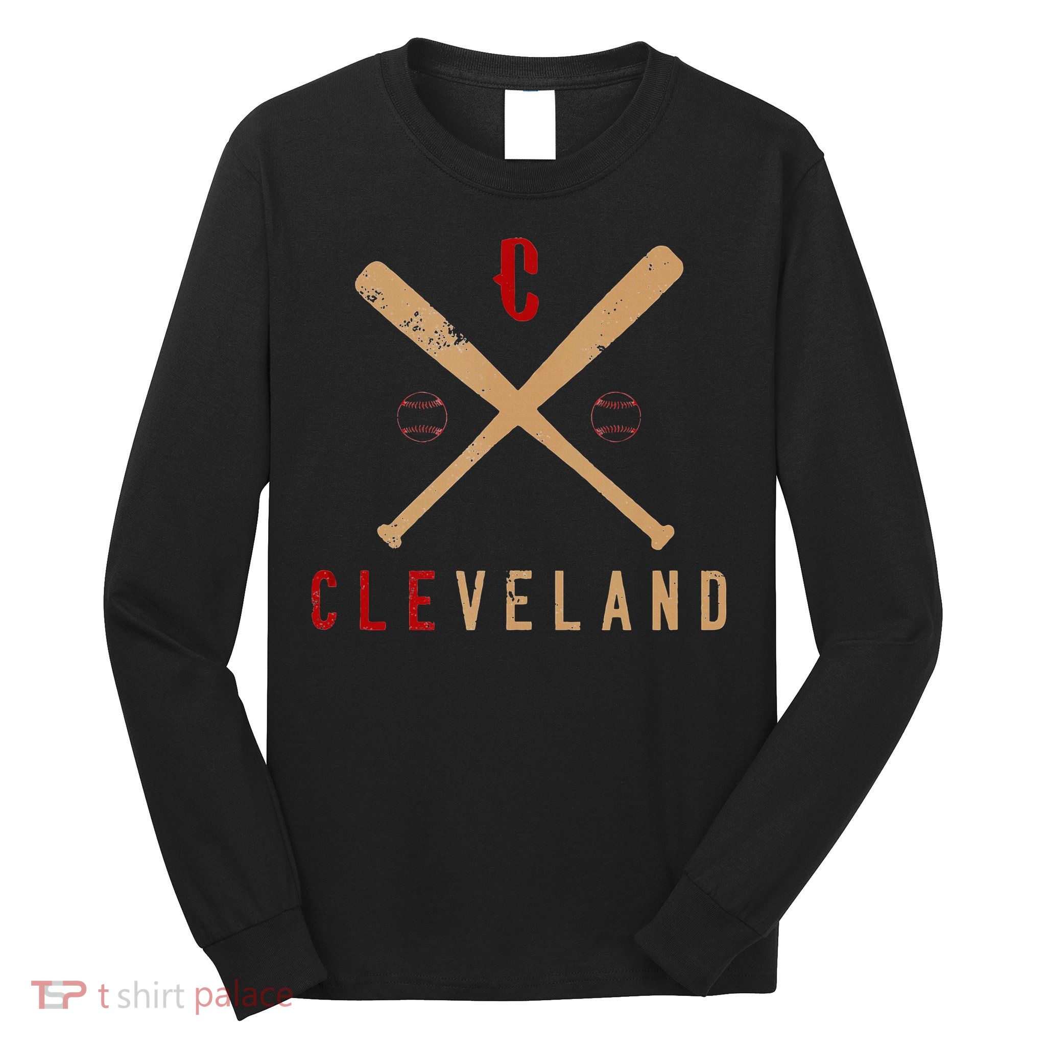 Cleveland Cle Baseball Vintage Distressed Long Sleeve Shirt