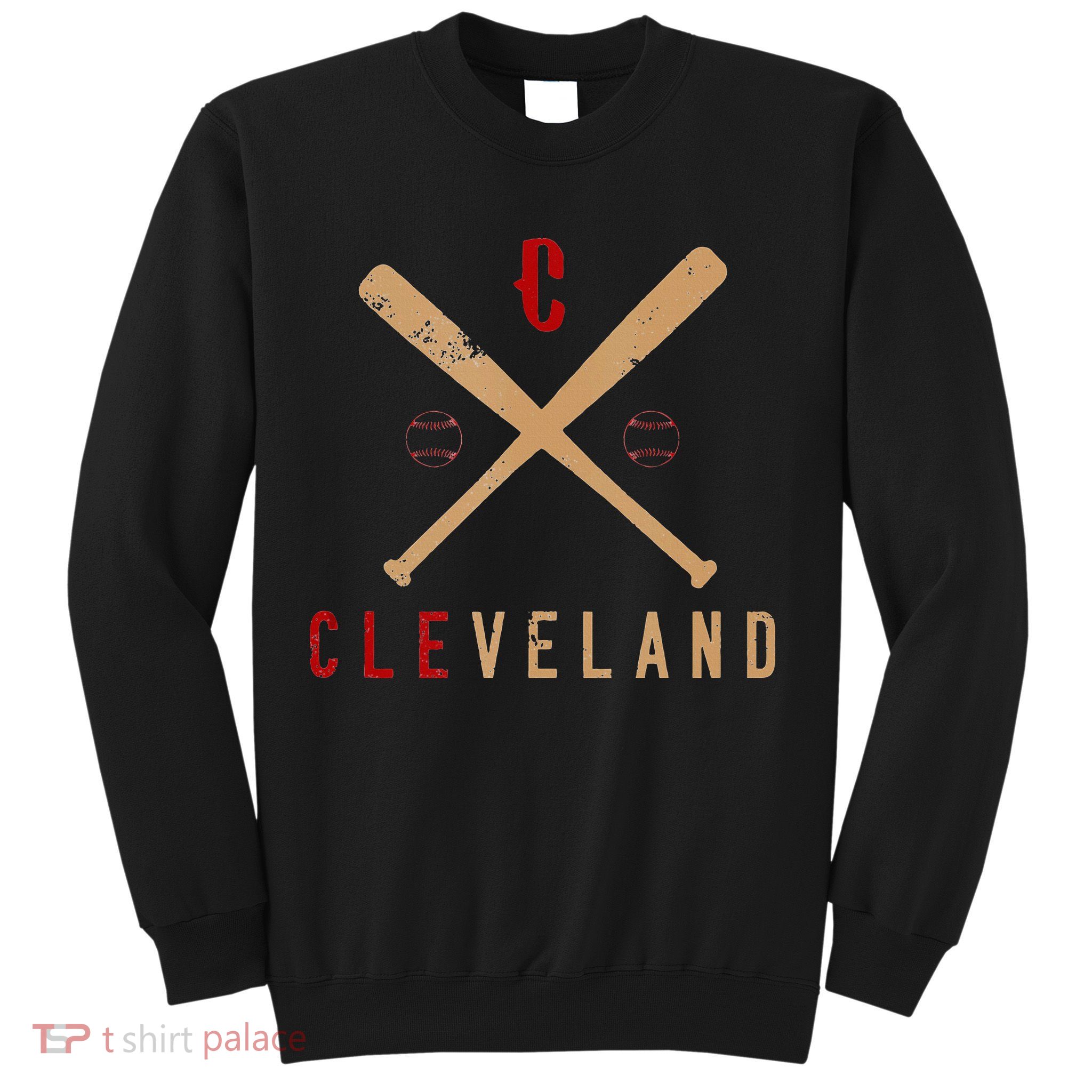 Cleveland Cle Baseball Vintage Distressed Sweatshirt