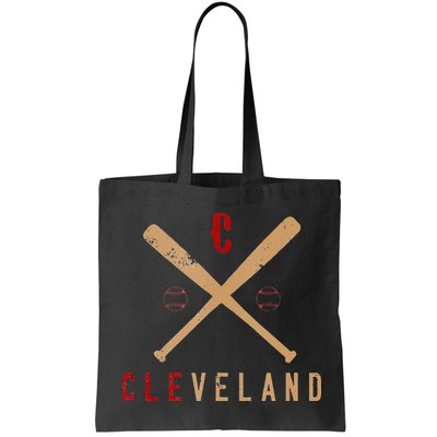 Cleveland Cle Baseball Vintage Distressed Bag