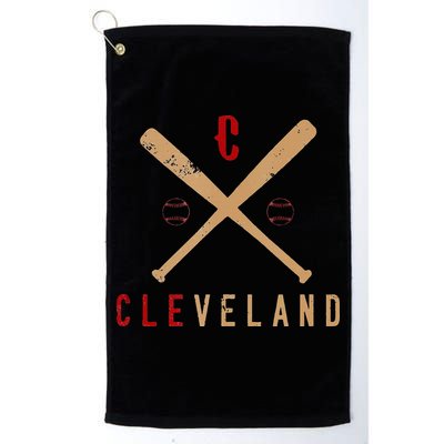Cleveland Cle Baseball Vintage Distressed Golf Towel