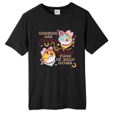 Cowboy Cats By Pinkgabbercat Tall Fusion ChromaSoft Performance T-Shirt