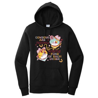 Cowboy Cats By Pinkgabbercat Women's Pullover Hoodie