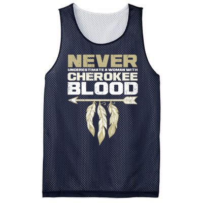 Cool Cherokee Blood Wo Funny Native American Gift For Her Mesh Reversible Basketball Jersey Tank