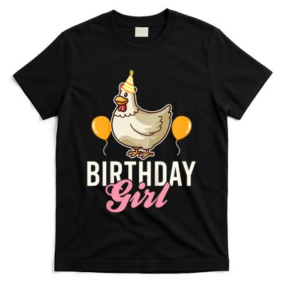 Cute Chicken Birthday Girl T-Shirt