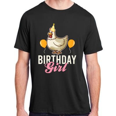 Cute Chicken Birthday Girl Adult ChromaSoft Performance T-Shirt