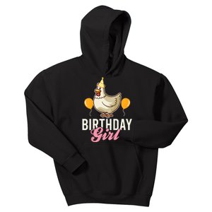 Cute Chicken Birthday Girl Kids Hoodie