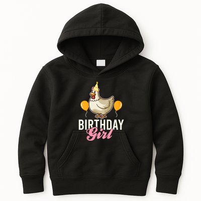 Cute Chicken Birthday Girl Kids Hoodie