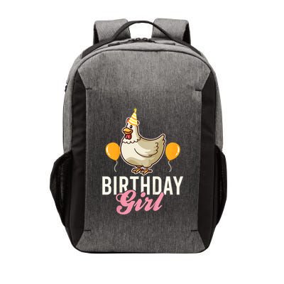 Cute Chicken Birthday Girl Vector Backpack