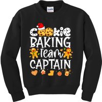 Christmas Cookie Baking Team Captain Funny Gingerbread Kids Sweatshirt