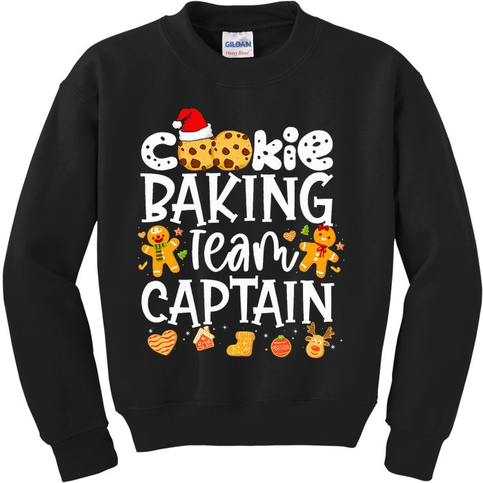 Christmas Cookie Baking Team Captain Funny Gingerbread Kids Sweatshirt