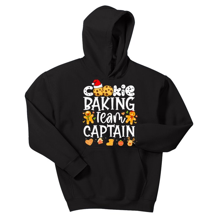 Christmas Cookie Baking Team Captain Funny Gingerbread Kids Hoodie