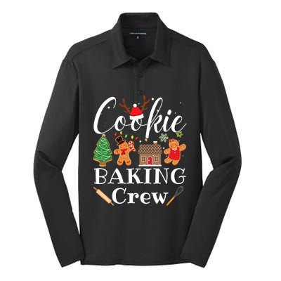 Christmas Cookie Baking Crew Family Baking Team Funny Cookie Silk Touch Performance Long Sleeve Polo