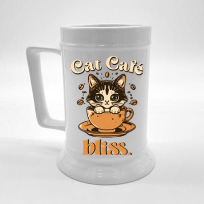 Cat Cafe Bliss Cats And Coffee Beer Stein