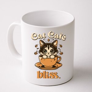 Cat Cafe Bliss Cats And Coffee Coffee Mug