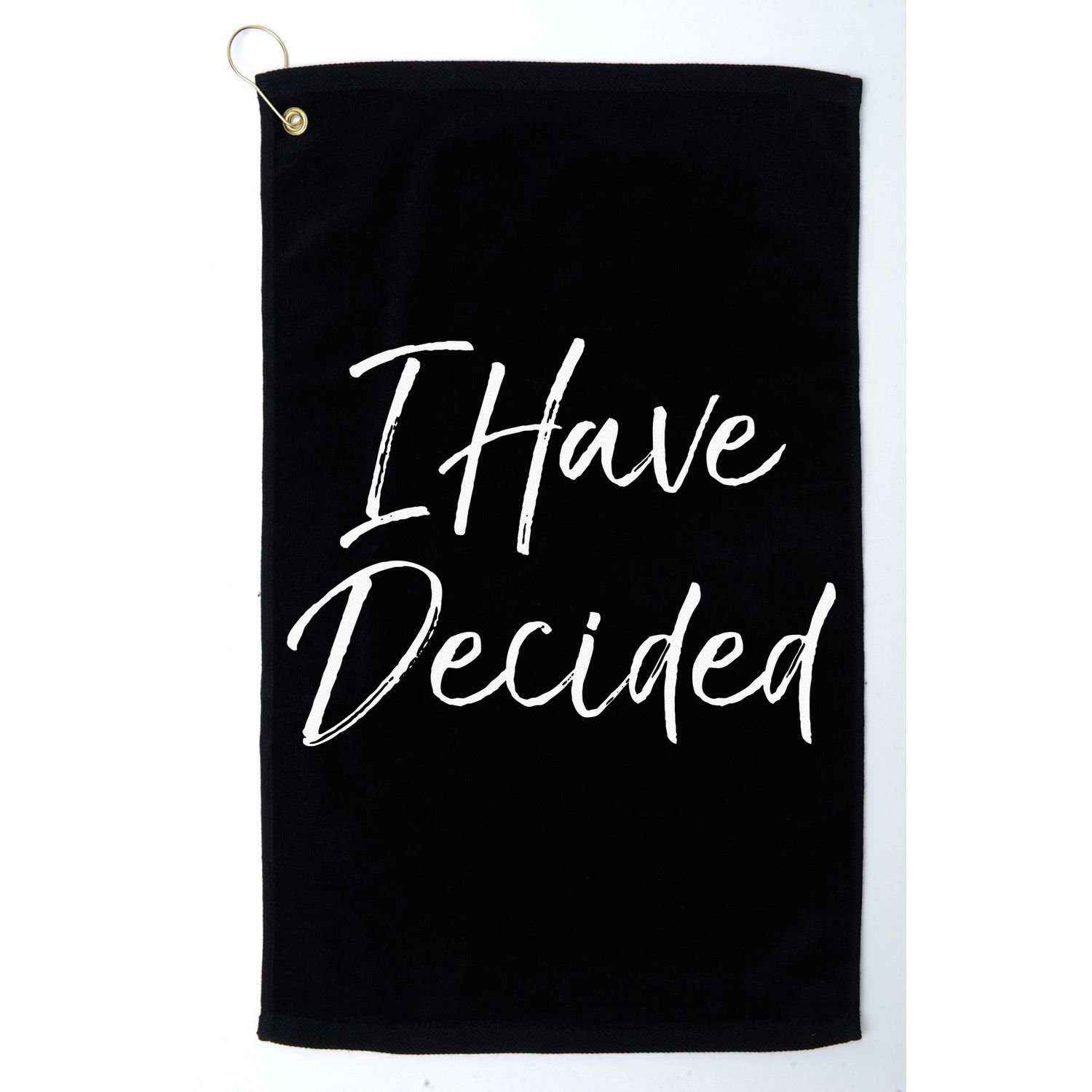 Cute Christian Baptism Gift For New Believers I Have Decided Golf Towel
