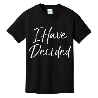 Cute Christian Baptism Gift For New Believers I Have Decided Kids T-Shirt