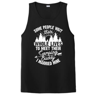 Cool Camping Buddies Gift For Wo Funny Husband & Wife PosiCharge Competitor Tank