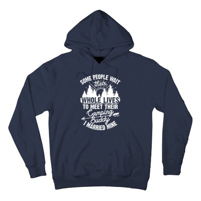 Cool Camping Buddies Gift For Wo Funny Husband & Wife Hoodie