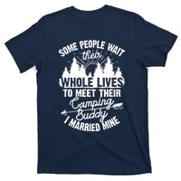 Cool Camping Buddies Gift For Wo Funny Husband & Wife T-Shirt