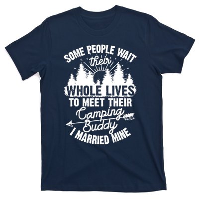 Cool Camping Buddies Gift For Wo Funny Husband & Wife T-Shirt